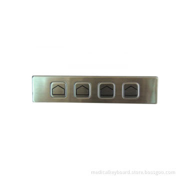 vandal proof metal numeric function keypad with 4 keys for ATM and access control